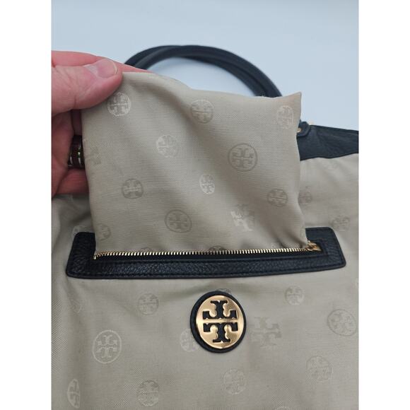 TORY BURCH Dakota Shoulder Bag Hobo Satchel Magnetic Fringe 22 x 17 - Picture 9 of 16